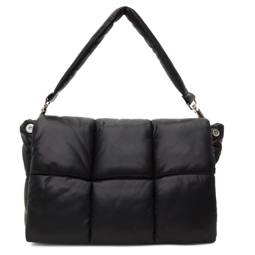 Stand Studio Black Padded Faux-Leather Wanda Bag